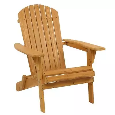 6PCS Wooden Adirondack Chair Garden Patio Furniture Lounge Seat Deck Lawn • $349.99