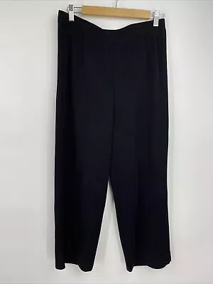 Misook Women's Pants Size L Petite 100 % Acrylic Black • $27