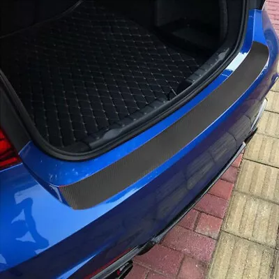 $9.99 • Buy Carbon Fiber Car Rear Bumper Trunk Protector Corner Trim Sticker Car Accessories