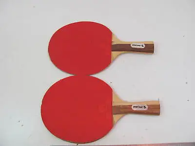 Vintage Ping Pong Table Tennis Racket Paddle Set Sportcraft Red  • $6.44