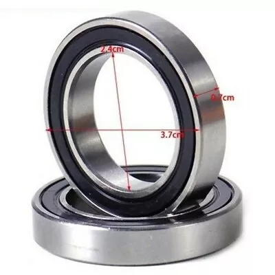 2PCS/set Bike Bicycle Bottom Bracket Bearings  24x37x7mm MR2437-2RS Black Steel • $11.44