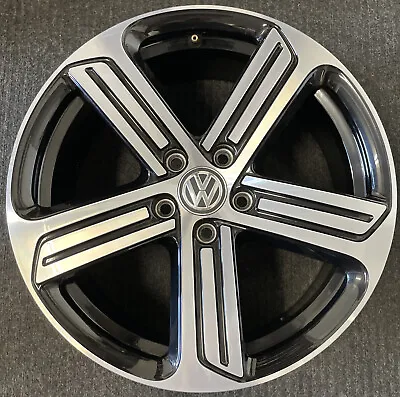 $475 • Buy Genuine Volkswagen Golf R Cadiz Mk7/6 18 Inch Black/polish Single Alloy Wheel
