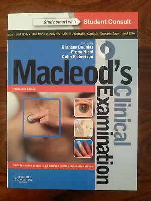 Macleod's Clinical Examination: With STUDENT CONSULT Online Access By Colin... • £19.99