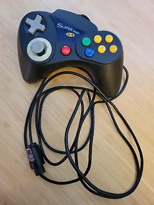 InterAct SuperPad 64 Controller Nintendo 64 N64 P-303 Black Tested Tight Stick • $16.19