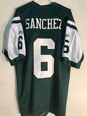 Reebok Authentic NFL Jersey New York Jets Mark Sanchez Green Sz 54 • $39.99
