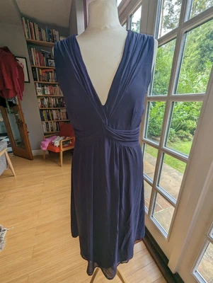 £10.99 • Buy Kew Ladies Size 10 Blue Silk Dress. Gorgeous.