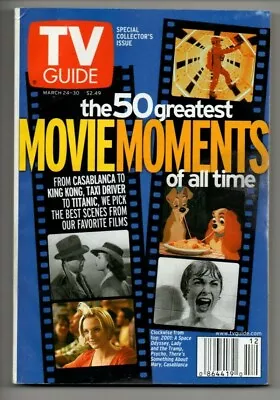 TV Guide Magazine Mar 24 2001 Greatest Movie Moments Aaron Carter Emma Thompson • $9.85