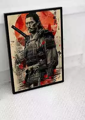 Samurai Warrior Poster Japan Japanese Sword Art Print Ai  A1 A2 A3 A4 Size • £8.95