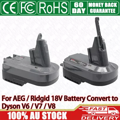 For Aeg / Ridgid 18V Battery To Dyson V6/ V7/ V8 Vacuum Cleaner Adapter Adaptor • $37.99