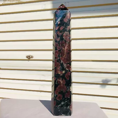 6.05lb Natural Fireworks Garnet Obelisk Quartz Tower Crystal Wand Point Healing • $0.99