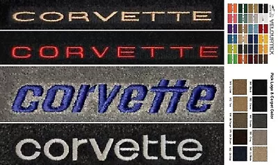 Lloyd Mats Velourtex C3 Corvette Word Custom Embroidered Floor Mats (1968-1982) • $153.99