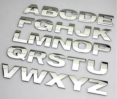 £1.49 • Buy New Chrome 3D Self-adhesive Letter Number Car Badge Door Sticker For Home & Auto