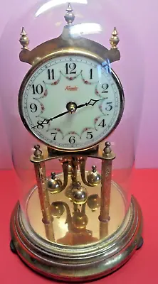 £14.99 • Buy Kundo Mid Century 400 Day Torsion Pendulum Anniversary Clock A/fault Glass Dome