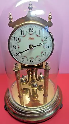 £14.99 • Buy Kundo Mid Century 400 Day Torsion Pendulum Anniversary Clock A/fault Glass Dome