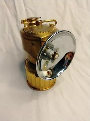 Vintage Justrite Brass Coal Miners Carbide Lamp / Light - U.s.a.  • $50