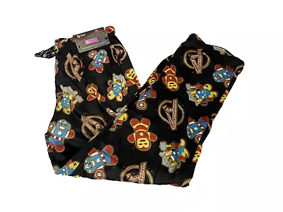 New Mens Happy Boxer Marvel Avengers Fleece Pajama Pants Sz M NWT • $15.19