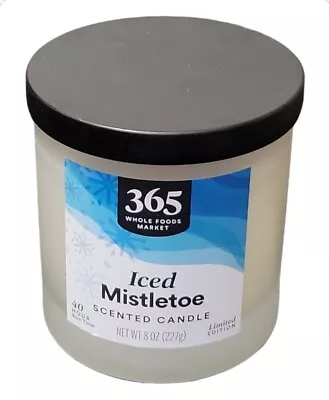 8 Oz Candle Iced Mistletoe Limited Edition 40 Hour Burn Whole Foods Market 365  • $15