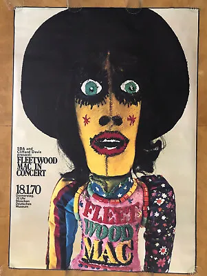 Fleetwood Mac Vintage Concert Poster 1970 Gunther Kieser *70 Darien Lippmann-Rau • $1995.95