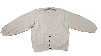  Hand Knit Aran Cardigan 46/ 48  Chest  • £24.99