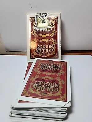 Vintage Golden Nugget Hotel & Casino Used Playing Cards Las Vegas Red  JRR6 • $24.22