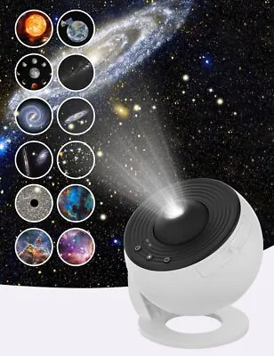 360°LED Galaxy Projector Starry Night Light Moon Star Sky Nebula Projection Lamp • $29.99