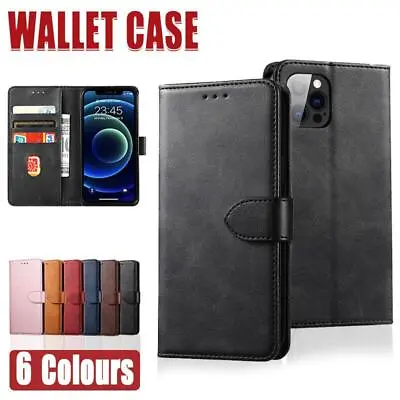 $6.40 • Buy Wallet Leather Flip Case Cover For IPhone 7 8 6 6S Plus X 11 12 13 Pro XS Max XR