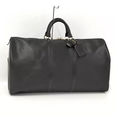 Used Louis Vuitton Keepall 55 Boston Bag Epi Noir M42952 • $907.83