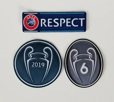 2019 Champions League Winner Liverpool Patch Set 2019-2020 Mohamed Salah UEFA • $12.50