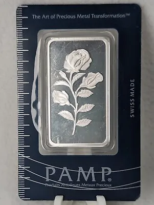 PAMP Suisse 1oz Rosa Silver Bar .999 Fine Silver • £60