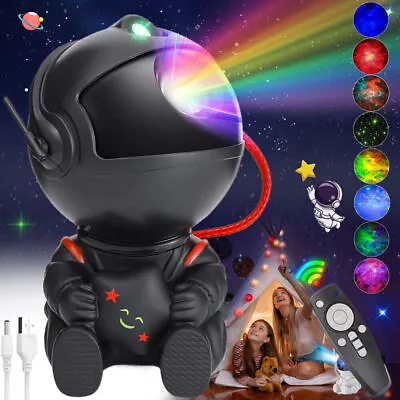 Astronaut Starry Star Galaxy Projector Night Lights Space Nebula Xmas W/Remote • £12.99