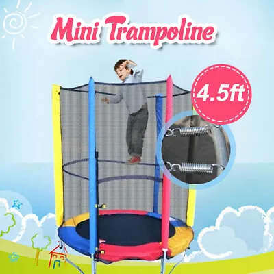 $121.54 • Buy 4.5ft Mini Trampoline & Enclosure Set For Indoor And Outdoor