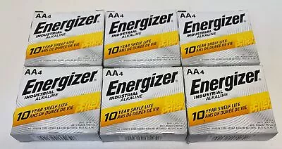 24 Energizer Industrial AA Alkaline Batteries (EN91 LR6) Exp 12/2031 • $15.59