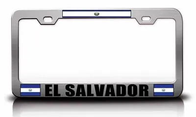 EL SALVADOR Flag Steel License Plate Frame • $15.95