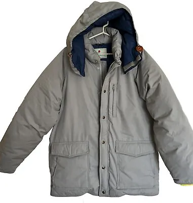 VTG 80s - 90s Eastern Mountain Sports Jacket Mens XL Gray Down Puffer Ski Coat • $52