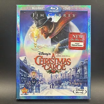 Disney's A Christmas Carol (Blu-ray/DVD 2009) 2-Disc Set W/Slipcover • $8