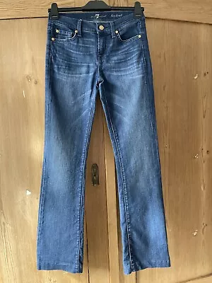 7 For All Mankind Mid Blue Bootcut Jeans Low Rise Size 26 • £19