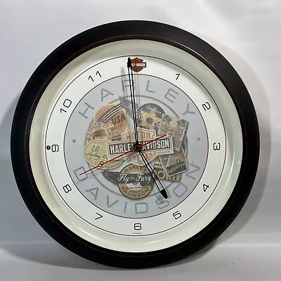 Harley Davidson Motorcycle Retro Wall Clock Realistic Motorcycle Sounds HD 2004 • $24.95