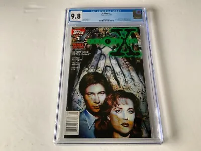 X-files 1 Cgc 9.8 White 1st Comic Newsstand Mulder Scully Topps Comics 1995 3d6 • $183.99