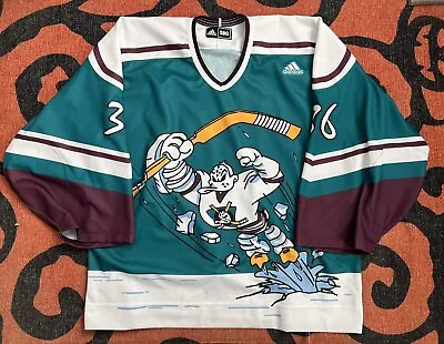 Adidas MIC Anaheim Mighty Ducks Wild Wing 25th John Gibson Jersey Size 58G • $350