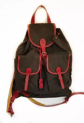 Limited Edition Il Bisonte Canvas Leather Backpack • $160