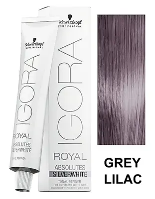 Schwarzkopf Professional Igora Royal Absolutes 60ml Slate  Dove  Lilac Silver • £8.47