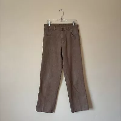Patagonia Men's 32 High Wire Hemp Cotton Blend Pants Brown Outdoor Hiking Casual • $24.99