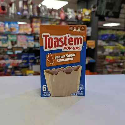 £6.49 • Buy Toast Em POP UPS Frosted Brown Sugar Cinnamon Toaster Pastries 6pk 10.2oz (288g)
