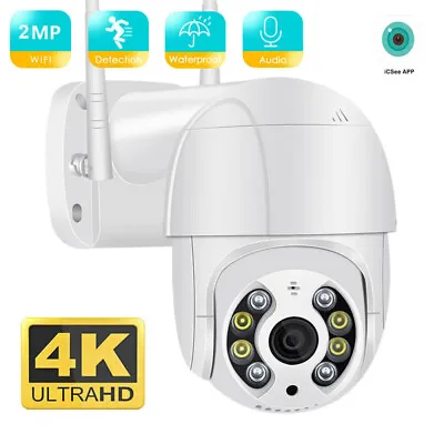 ICsee 1080P WIFI IP Camera Wireless CCTV Outdoor PTZ Smart Home Security IR Cam • £29.99