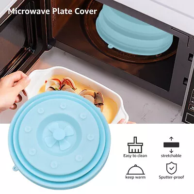 NEW Collapsible Medium Microwave Cover Splatter Guard & Colander Kitchen Gadget • $15.98