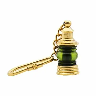 Keychain Lantern Brass Miniature Medieval Handmade Nautical Solid Pirate Gift • $9.95