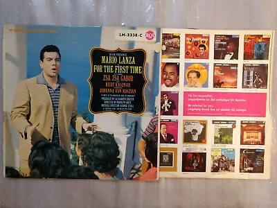 SOUNDTRACK Mario Lanza For The First Time RCA LM-2338-C 1959 IMPORT • $5