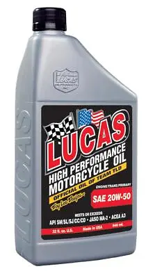 Lucas Oil Products 10700 SAE 20W-50 Motorcycle Oil • $20.71