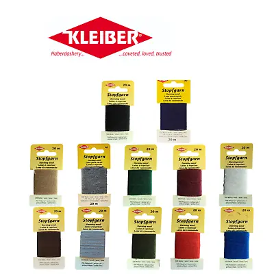 Kleiber Darning Wool Cards - 20metres - Mending - Sewing - Knitting - Fixing • £3.79