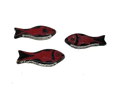 Vintage Carnival Amusement Game 3 Hand Painted Folk Art Fish • $45